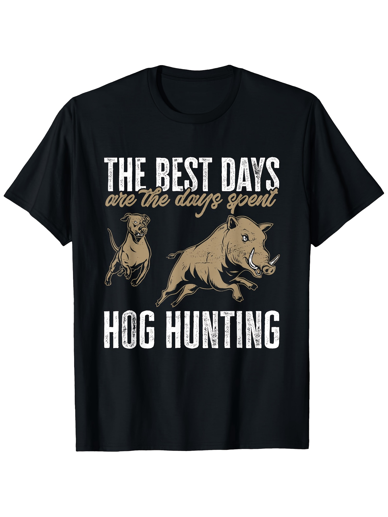 Wildman Hunting & Outdoor Nelspruit - Wild Hog Hunting Dog Print T-Shirt