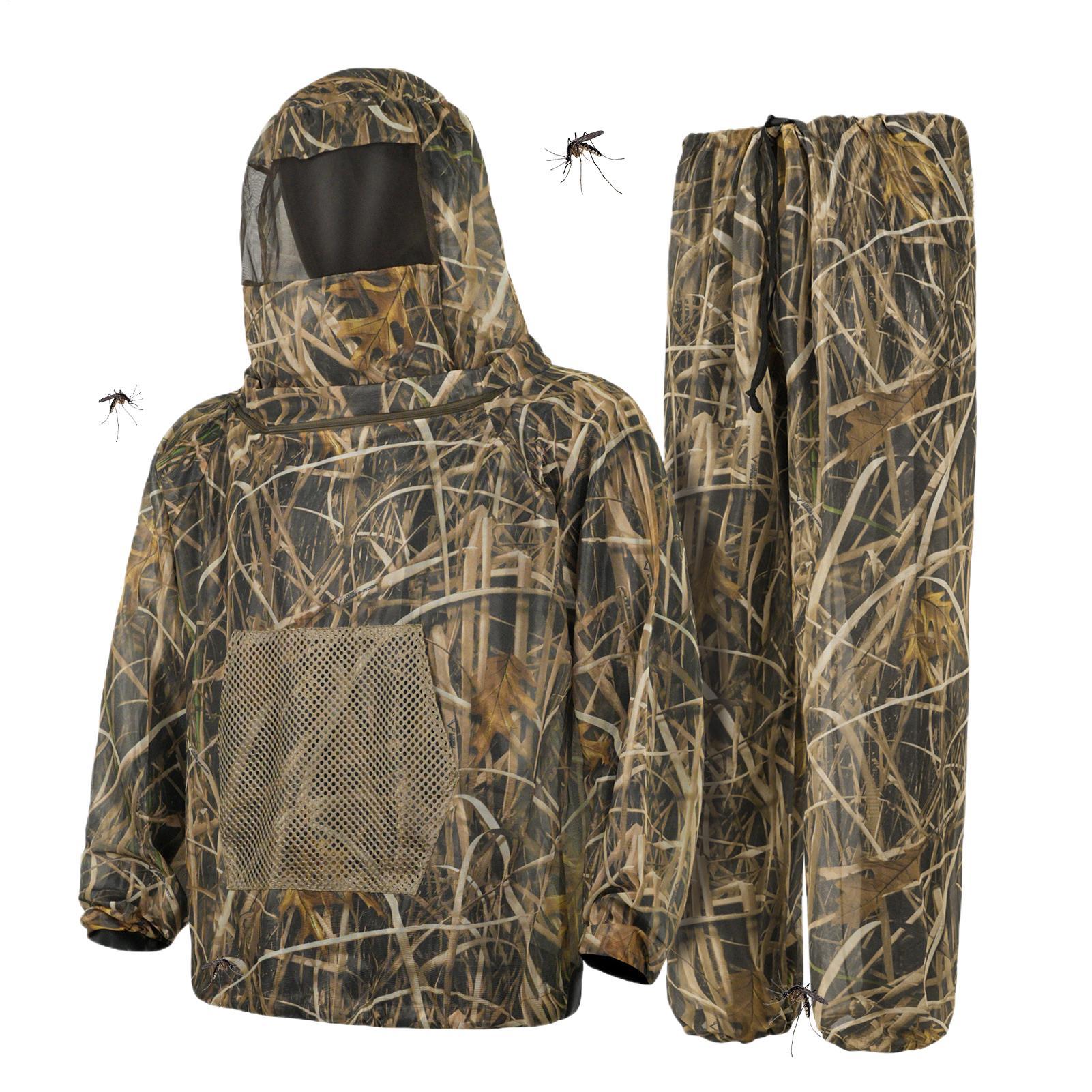 Outdoor Hunting Outfit - Men Hunting Suit Fly Proof Mesh