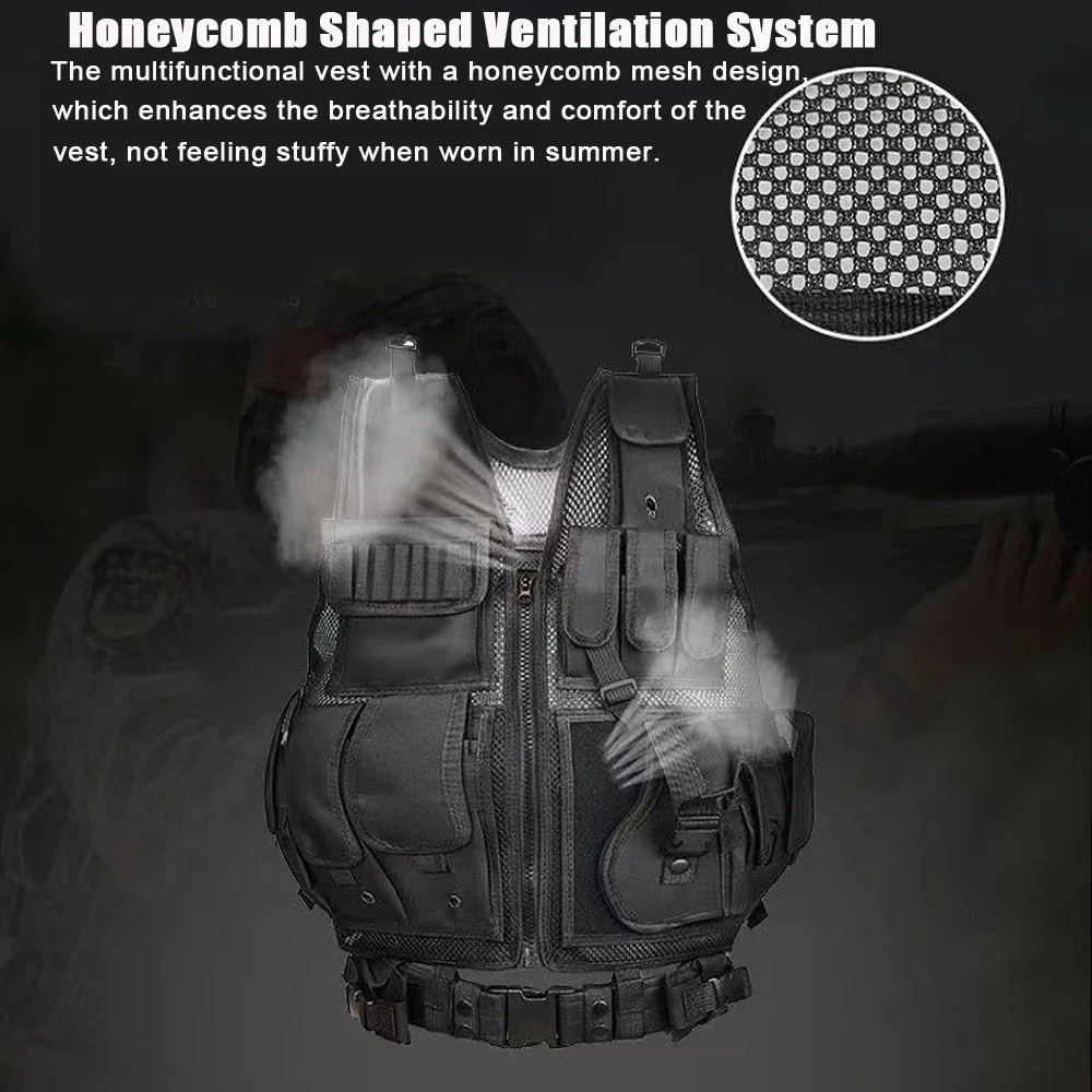 Adjustable Molle Tactical Vest - Hunting Outdoor Jacket 评论和价格