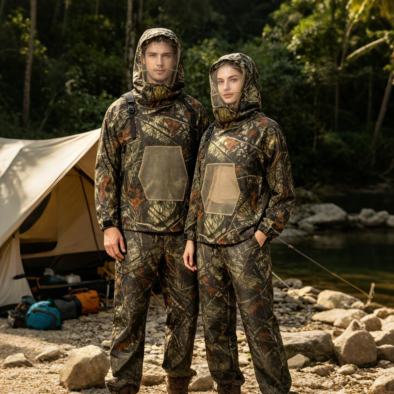 Men Hunting Suit Fly Proof Mes - Outdoor Hunting Outfit 评论和价格