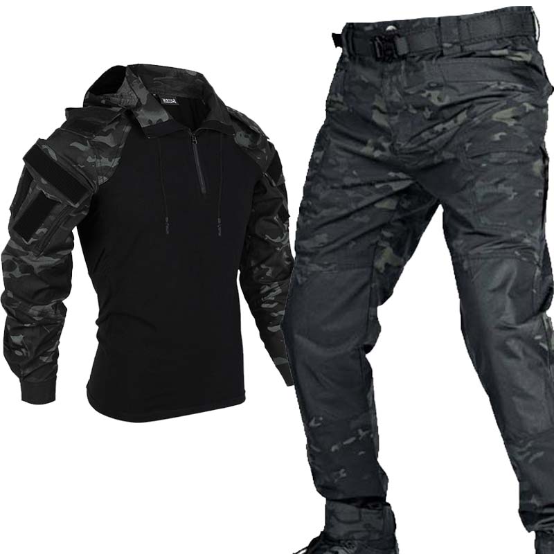 Men's Black Multicam Tactical  - Outdoor Hunting Outfit 评论和价格