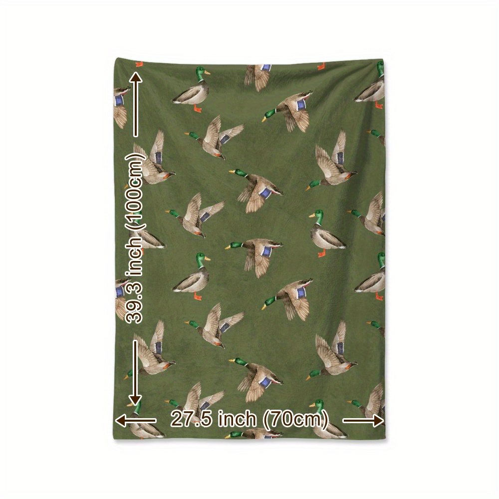Mallard Duck Fleece Blanket Hu - Outdoor Hunting Gifts 评论和价格