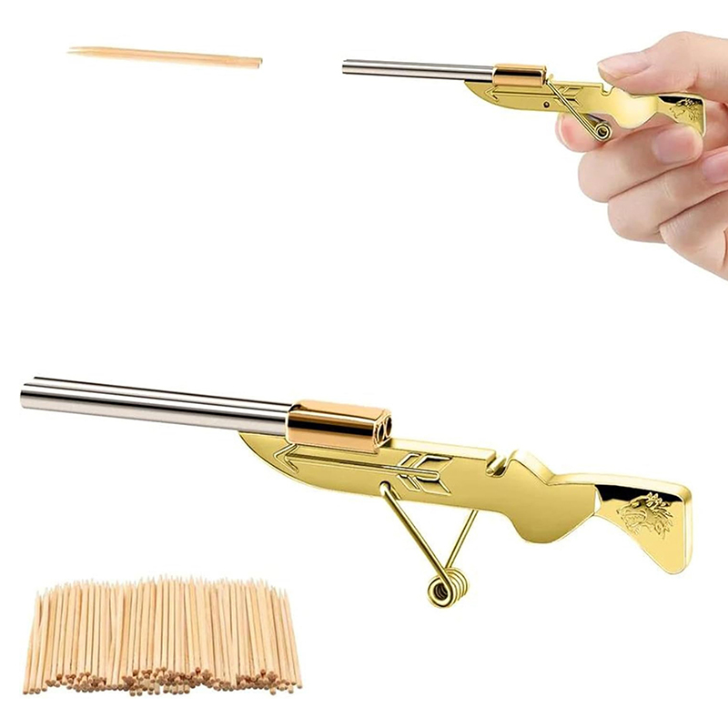 Mini Toothpick Gun Guntoy Toot - Outdoor Hunting Gifts 评论和价格
