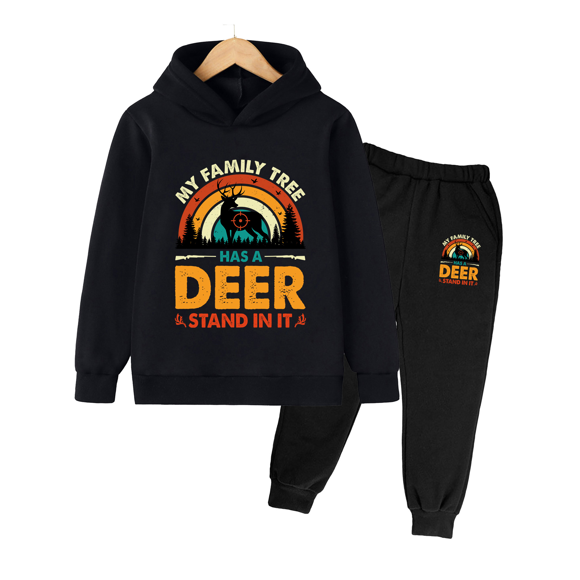 Kids Hoodie & Sweatpants Set,  - Outdoor Hunting Outfit 评论和价格