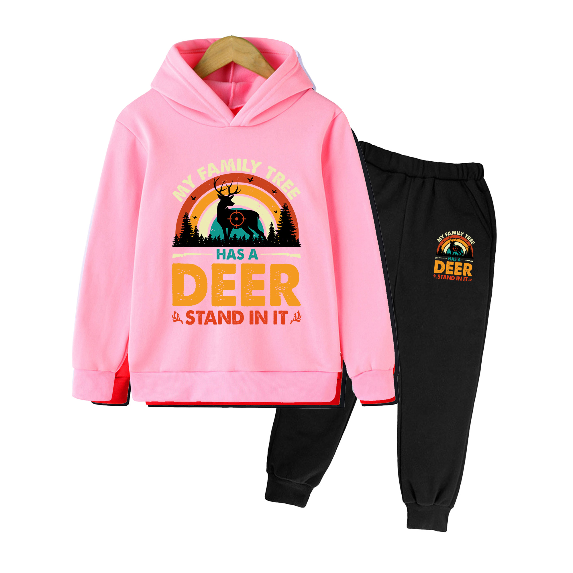 Kids Hoodie & Sweatpants Set,  - Outdoor Hunting Outfit 评论和价格