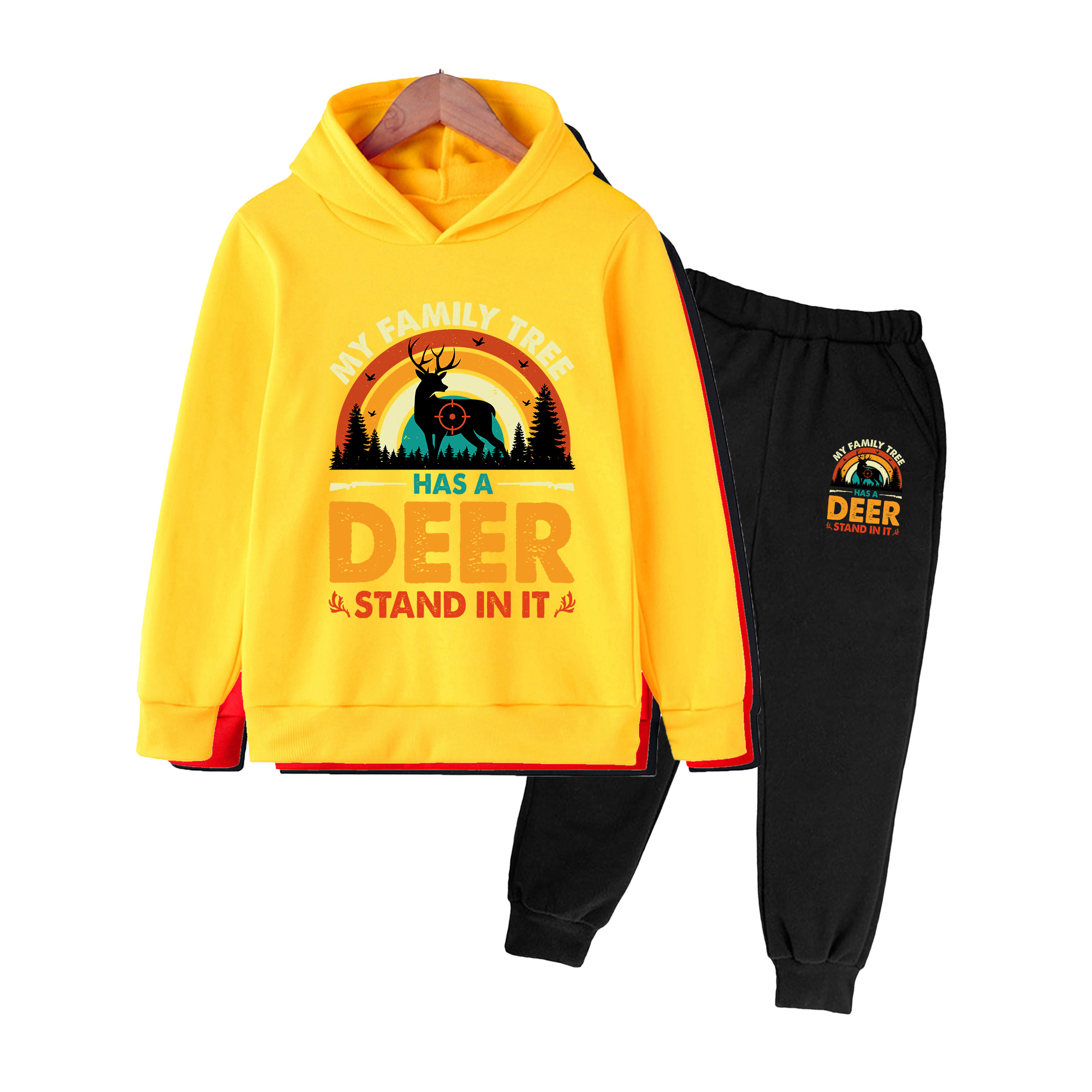 Kids Hoodie & Sweatpants Set,  - Outdoor Hunting Outfit 评论和价格