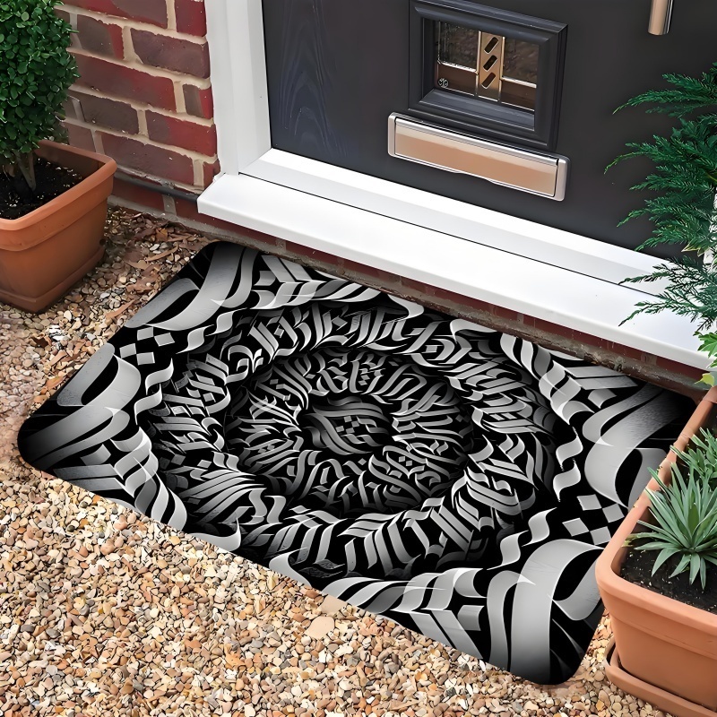 Rustic Deer Head Doormat Wood  - Hunting Outdoor Rug 评论和价格