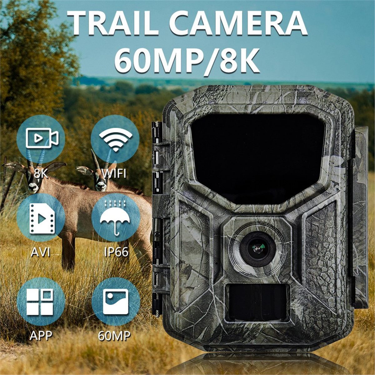 fine 8K Hunting Camera HD Wild - Hunting Outdoor Rug 评论和价格