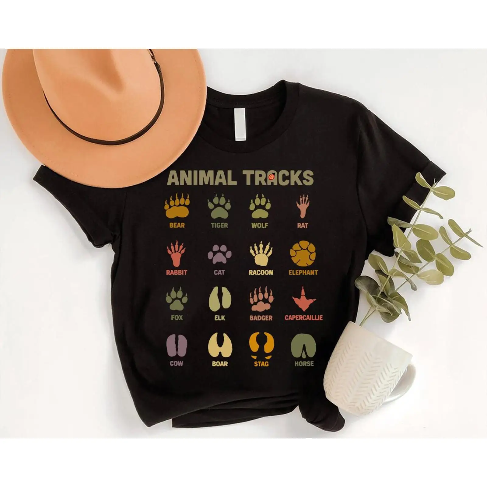 Animal Tracks Guide T Shirt Wi - Outdoor Hunting Guide 评论和价格