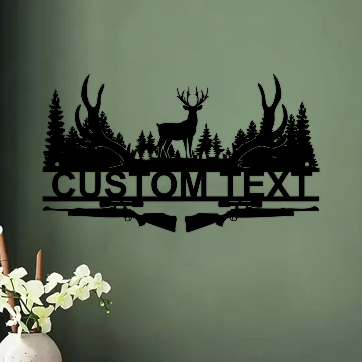 Custom Deer Cabin Metal Sign,  - Outdoor Hunting Gifts 评论和价格
