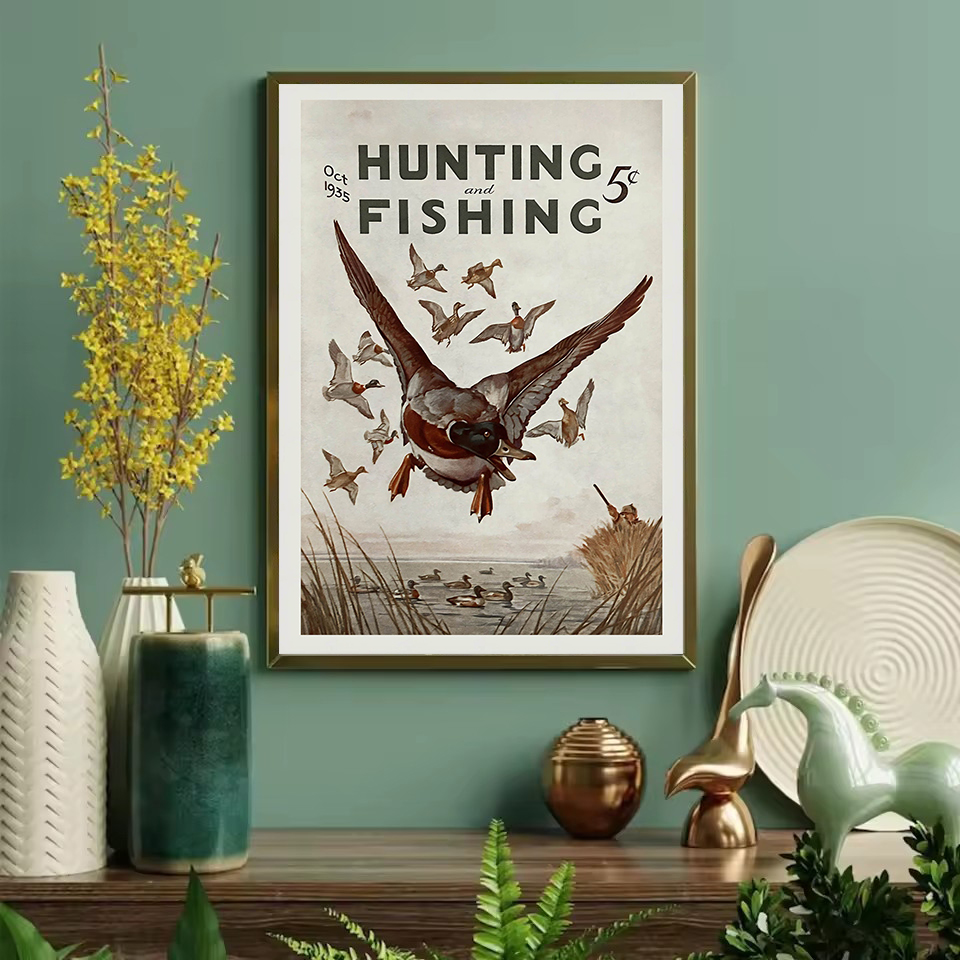 Retro Wildlife Outdoor Hunting - Outdoor Hunting Gifts 评论和价格
