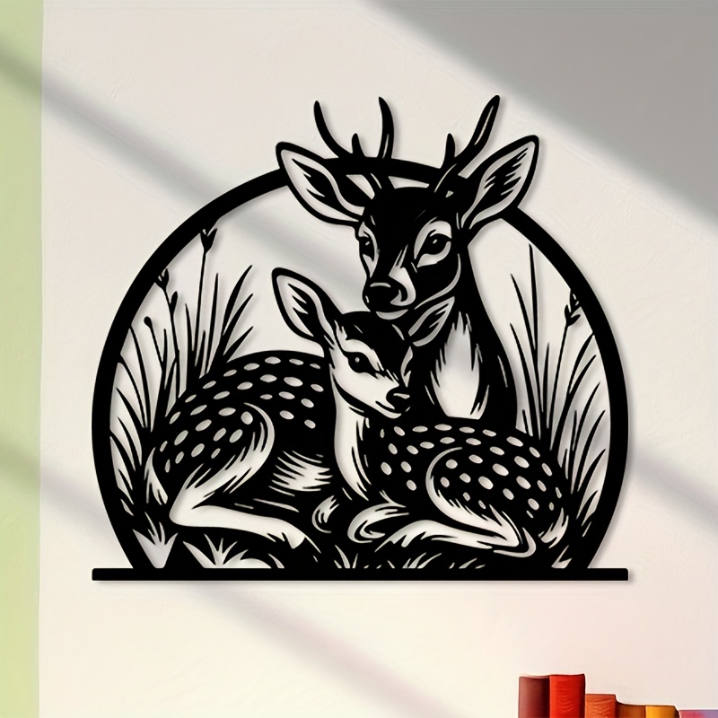 Brand Rustic Iron Deer Wall Ar - Outdoor Hunting Gifts 评论和价格