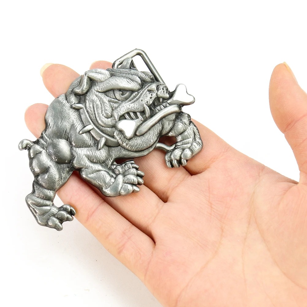 Pit Bull Dog Fangs Belt Buckle - Outdoor Hunting Gifts 评论和价格