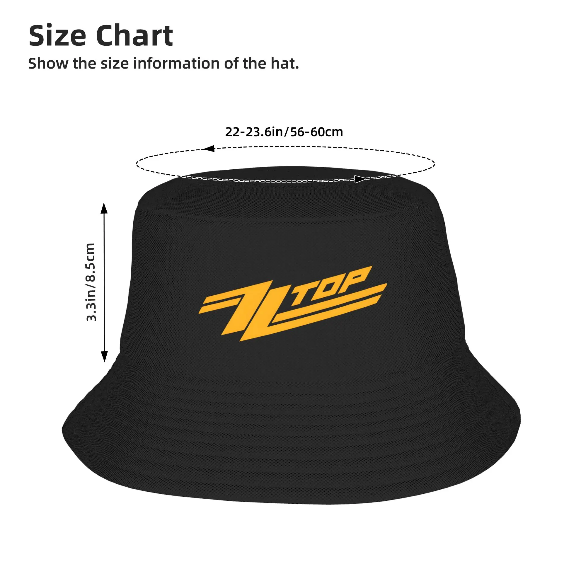 New ZZ Top Logo Bucket Hat  St - Outdoor Hunting Logo 评论和价格