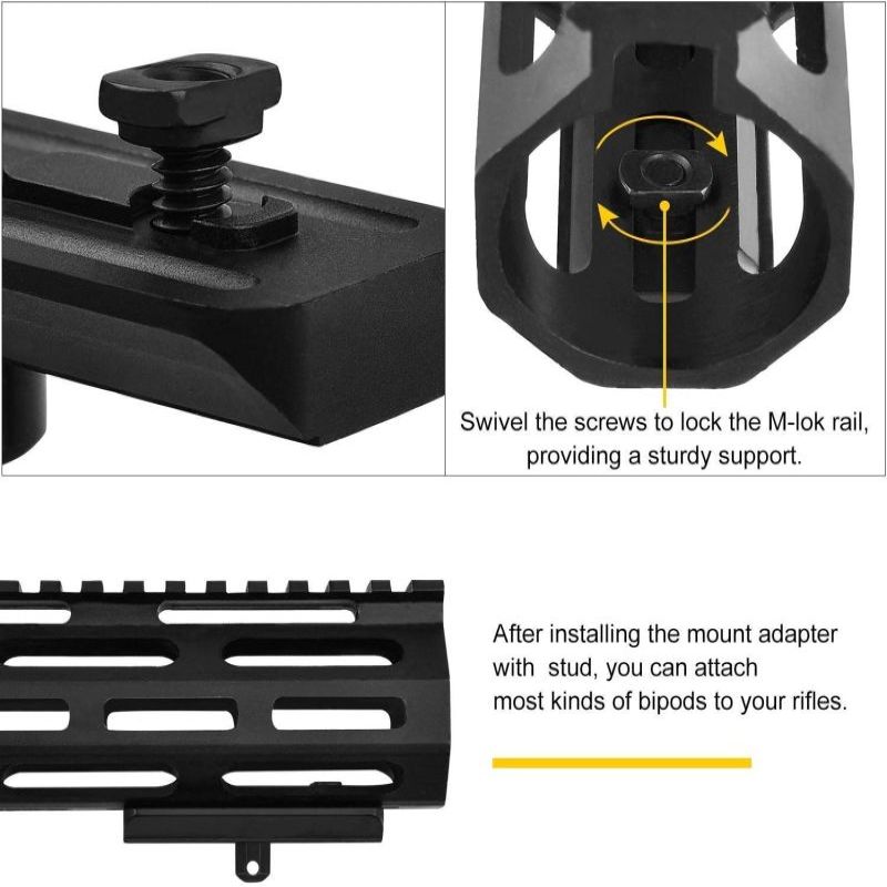 MidTen Fit M lok 6 9 Mount Han - Bipod Rifle Mount 评论和价格